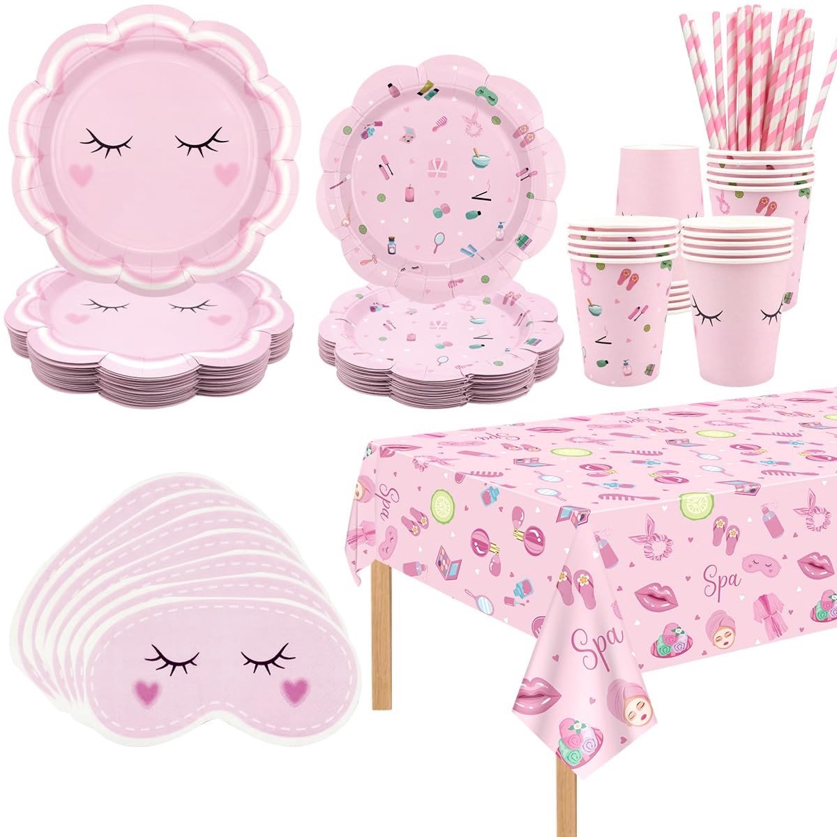 Elzusha - Spa Feestdecoratie voor Meisjes met Tafelaccessoires