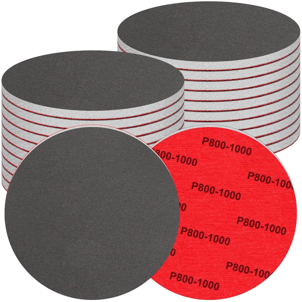 Elzusha - Set van 20 Schuurpads 150mm voor Nat en Droog Gebruik