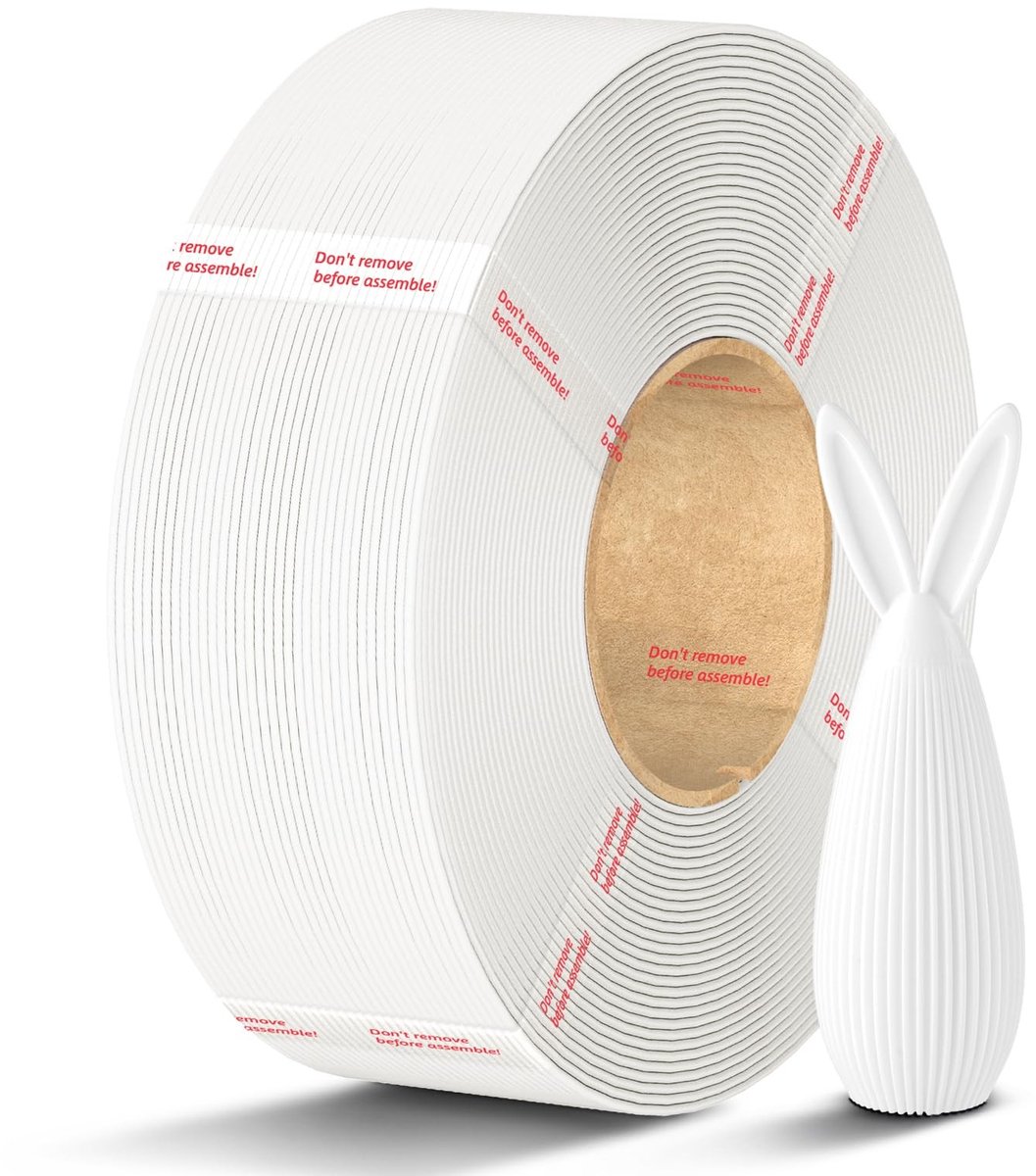 Elzusha - PLA Filament 1.75 mm Wit voor 3D Printer, 1 kg