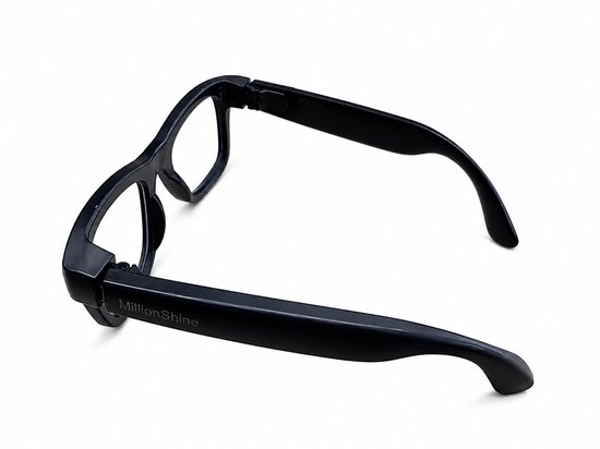 MillionShine Ai Smart Glasses - 8MP - Ai Slimme Zonnebril - 1080p Full Hd Spycam - Lichtgewicht 42g - Vertaalfunctie - Smartglasses met Bluetooth - Blauw Licht Filter Glazen en Zwarte Glazen - Wifi - Met 64GB SD Kaart — afbeelding 3