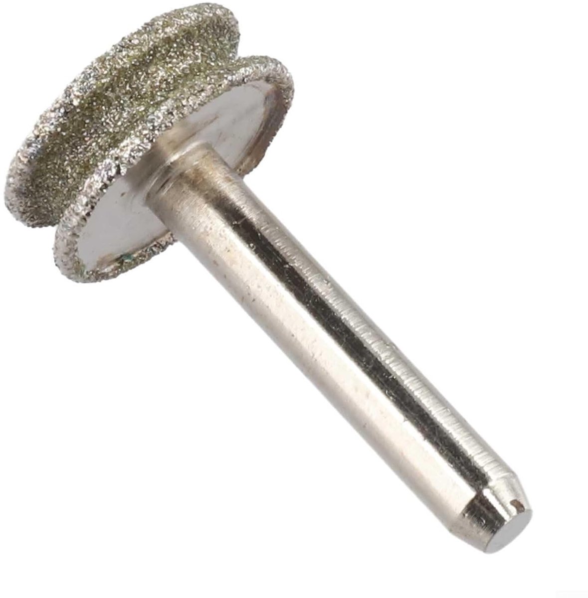 Ronde slijpschijf voor het nauwkeurig polijsten van glas- en jaden kralen, en voor het graveren (8x20 mm) met korrelgrootte 240.