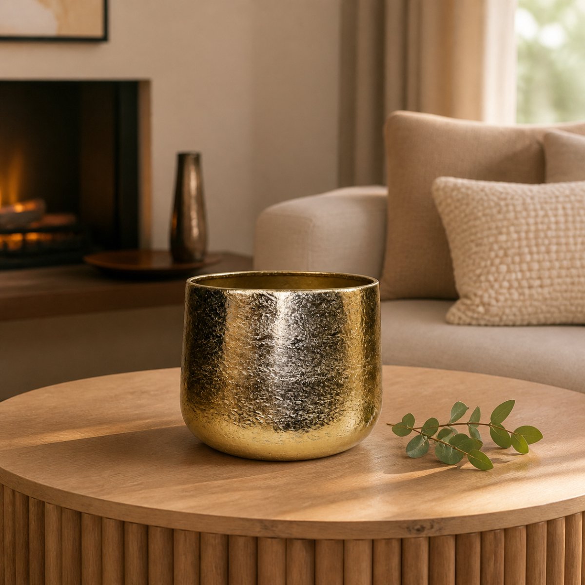 Hoppa! - Sierpot - Metalen - Goud - 28 x 28 x 22 (B x D x H)