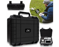Beschermkoffer Voor Dji Mini 3 / Mini 3 Pro / Mini 4 Pro - Schokbestendige ABS-Harde Schaal Vochtbestendige Rubberen Afdichting Versterkt Slot Schokbestendige EVA-Voering Draaghandvat - Zwart 33x27x11,5 cm