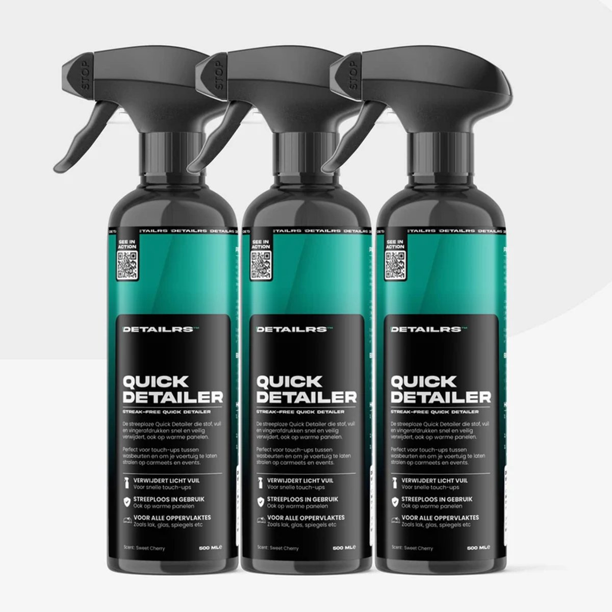 Detailrs Quick Detailer - 3-pack - Car detailing - Auto wassen - 1500ml