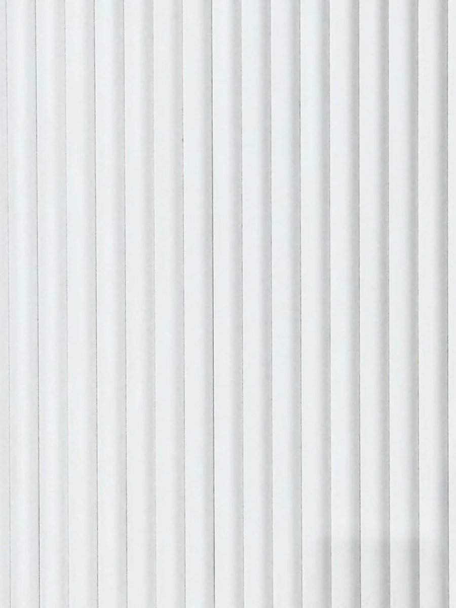 Akoestische Wand Panelen Lattenwand Met Vilt Ronde latten Wit – 270 Cm × 60 Cm | akoestisch paneel | wandpanelen | lattenwand | geluidsabsorberend | geluidsisolatie | houten wandpanelen | muurdecoratie | wandbekleding | interieur | plafondpanelen