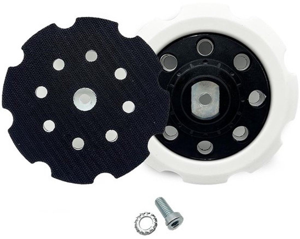 Sanding disc backing pad 5 inch met 8 gaten - polijstschijf met M8-schroef voor diverse orbitale polishers