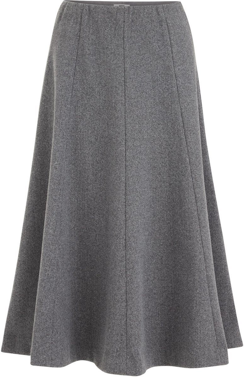 WE Fashion Dames midi rok met wollen look