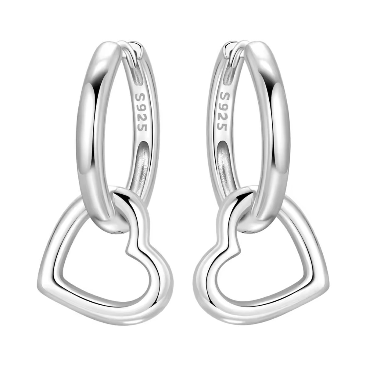Oorbellen hartje - tiener - liefde - hoops