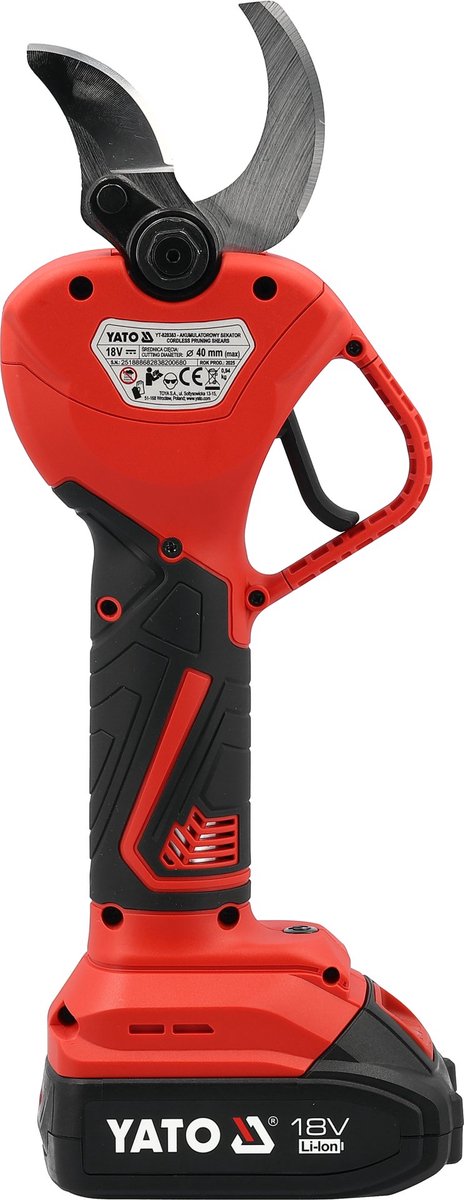 YATO 18V Accu Takkenschaar - Borstelloos - Max. 40 mm - LCD Display - Inclusief Accu & Lader (YT-828382) — afbeelding 3
