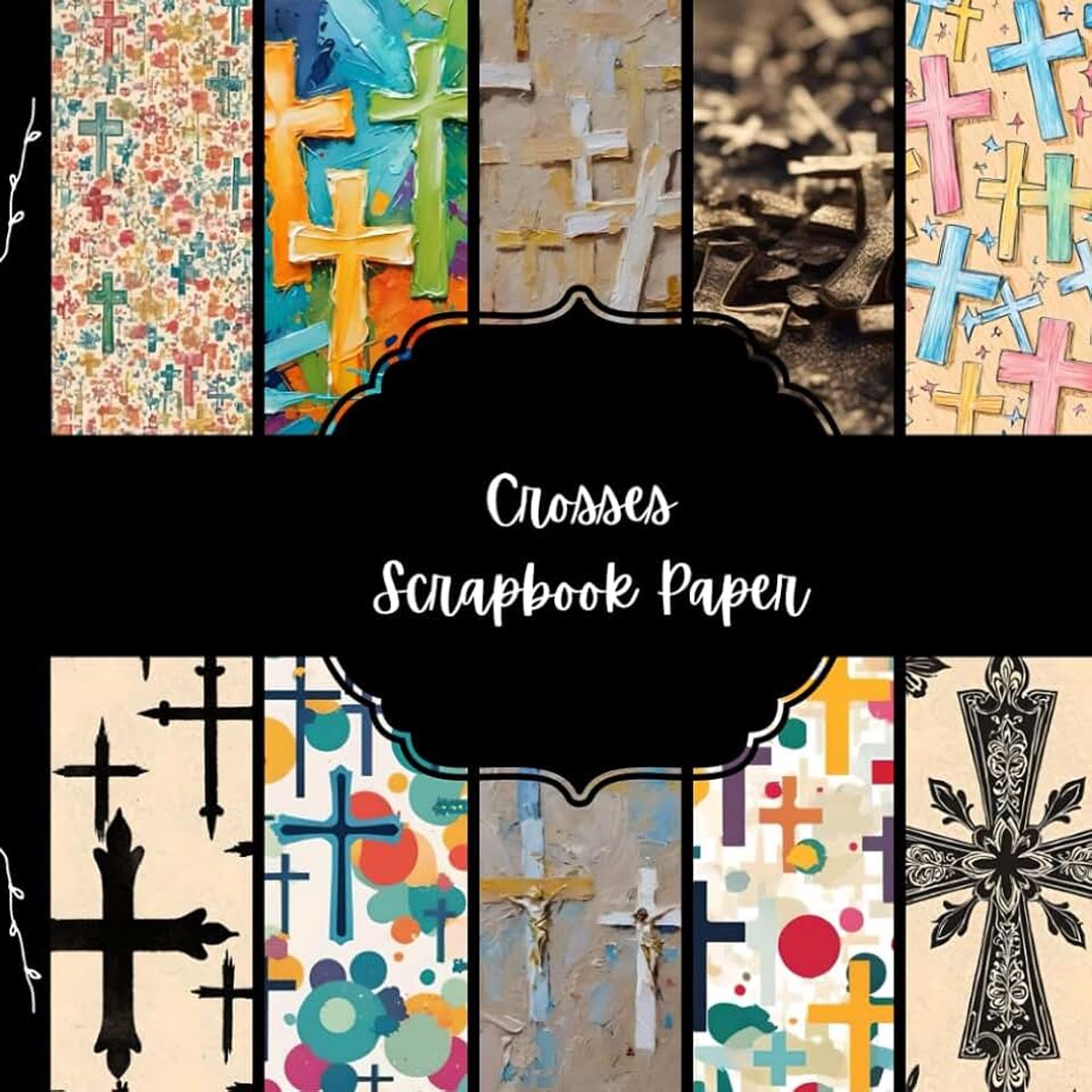 Paper, Christian Junk Journal Paper, Religious Decorative Paper, DIY Projects, Origami, Collage Sheets, Decoupage Paper, 10 Designs, Double Sided