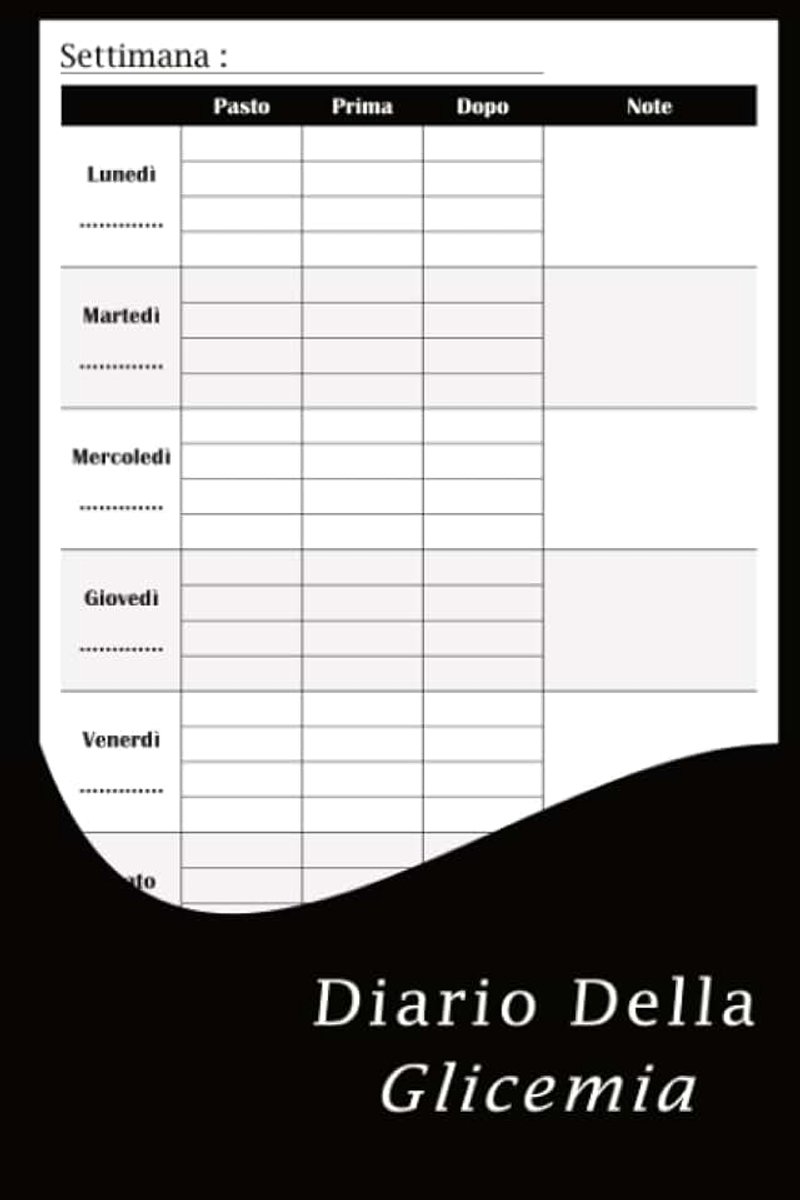 Della Glicemia: Quaderno del diabete per 106 settimane,110 Pagine