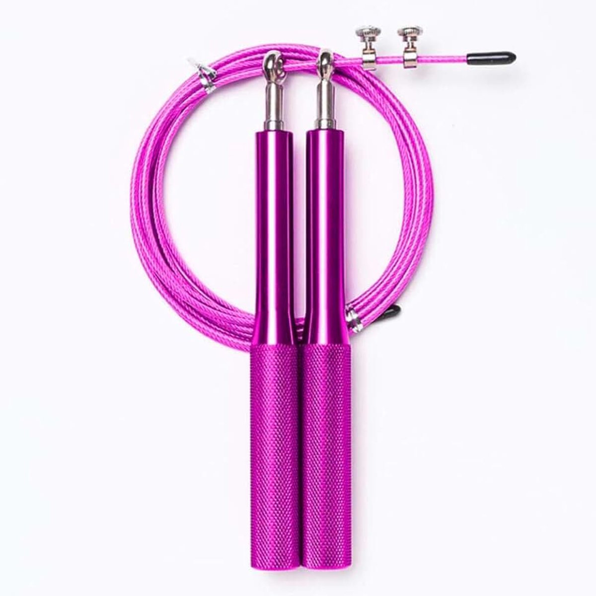 Springtouw, Springtouw Fitnessapparatuur Verstelbare Snelheid Aluminium Handgreep Lager Sport Springtouw Sport Fitnessbenodigdheden Mma Training, Springtouwen Voor Fitness, Paars,