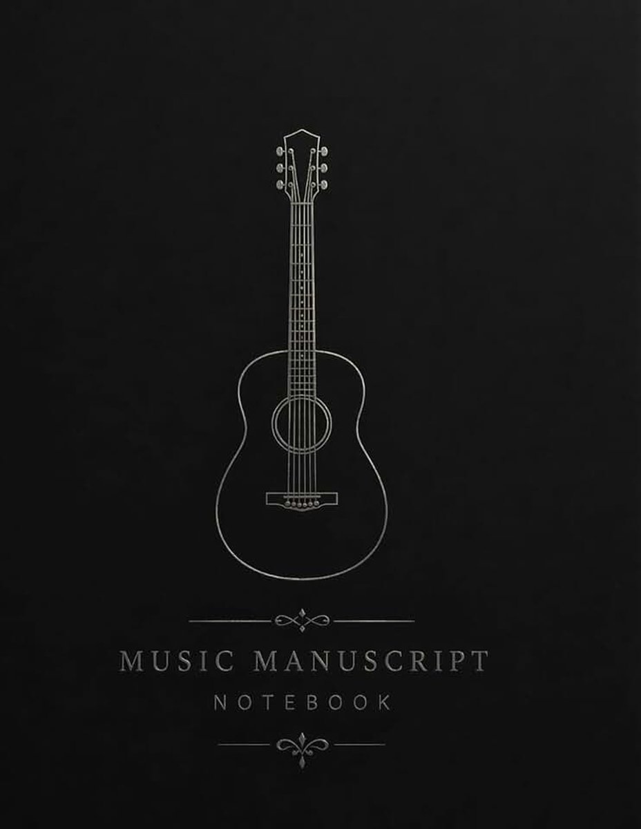 Music Manuscript Notebook: Blank Sheet Music Book with Staff Paper for Composition and Practice