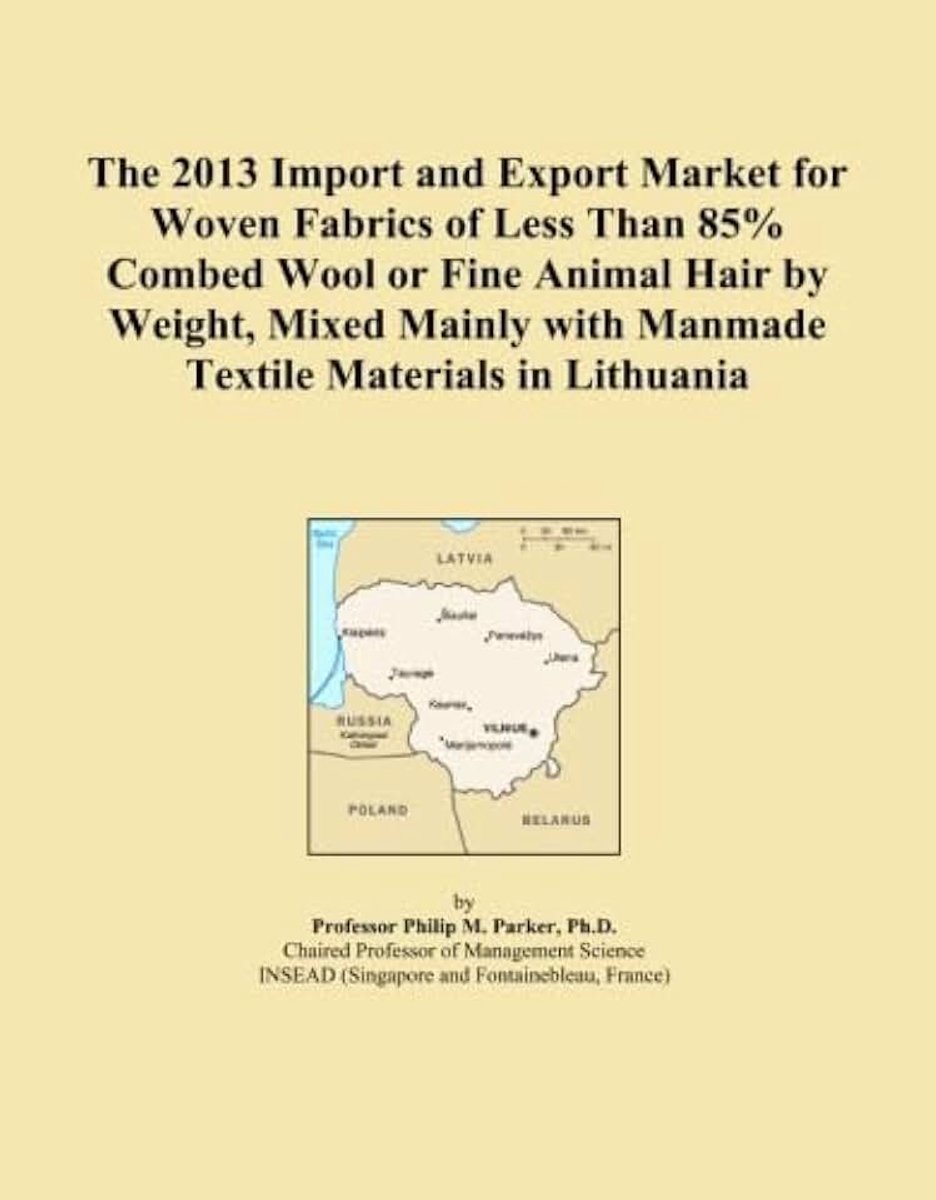 2013 Import and Export Market for Woven Fabrics of Less Than 85% Combed Wool or Fine Animal Hair by Weight, Mixed Mainly with Manmade Textile Materials in Lithuania
