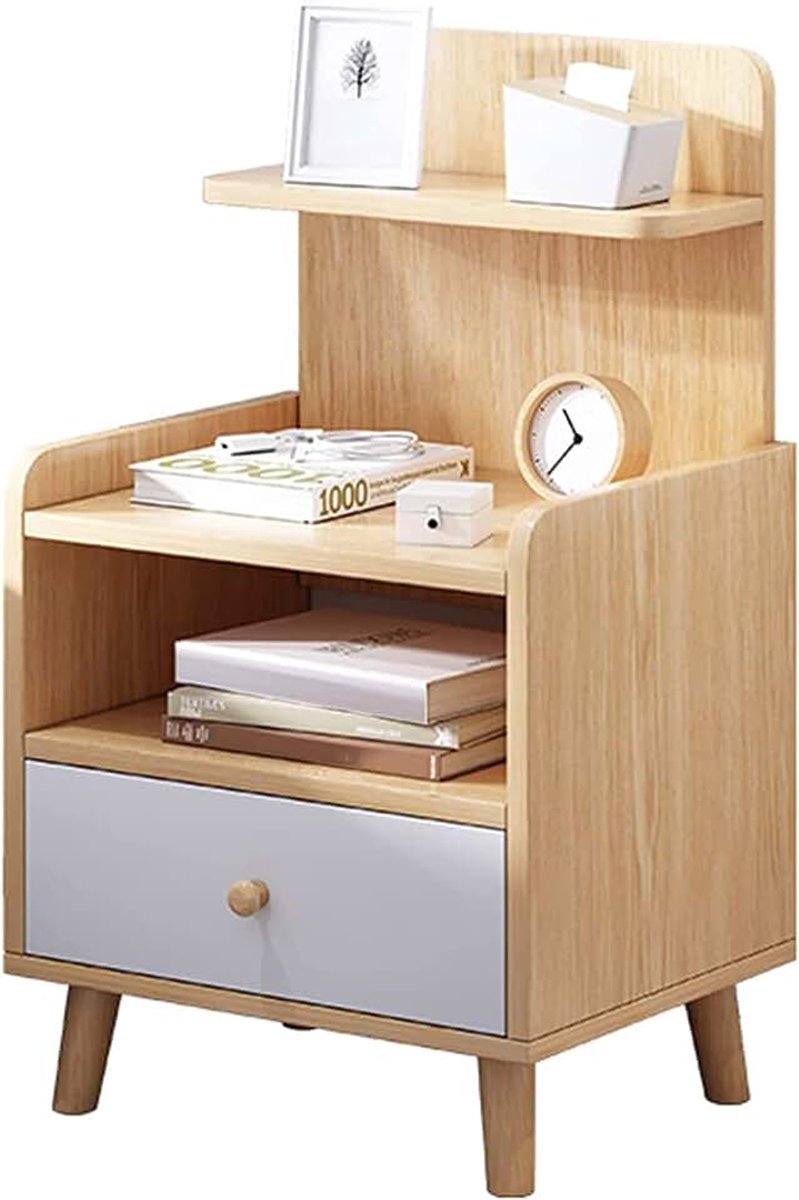 Eenvoudig modern nachtkastje, kleine nachtkastjes in slaapkamer, eenvoudige Scandinavische opslagkast,D