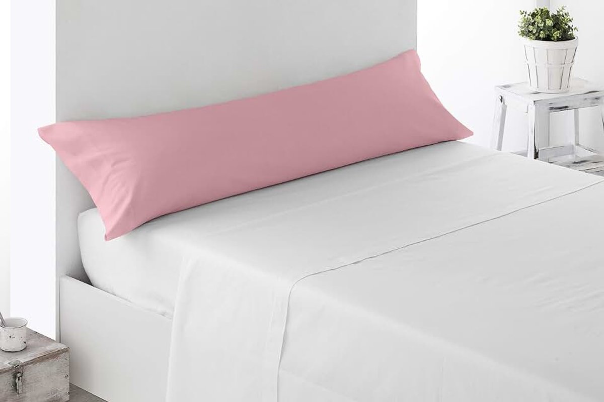 Home. Kussensloop, anti-peeling, zacht en comfortabel, 50% katoen, 50% polyester. 150 x 45. Bed 135. Roze