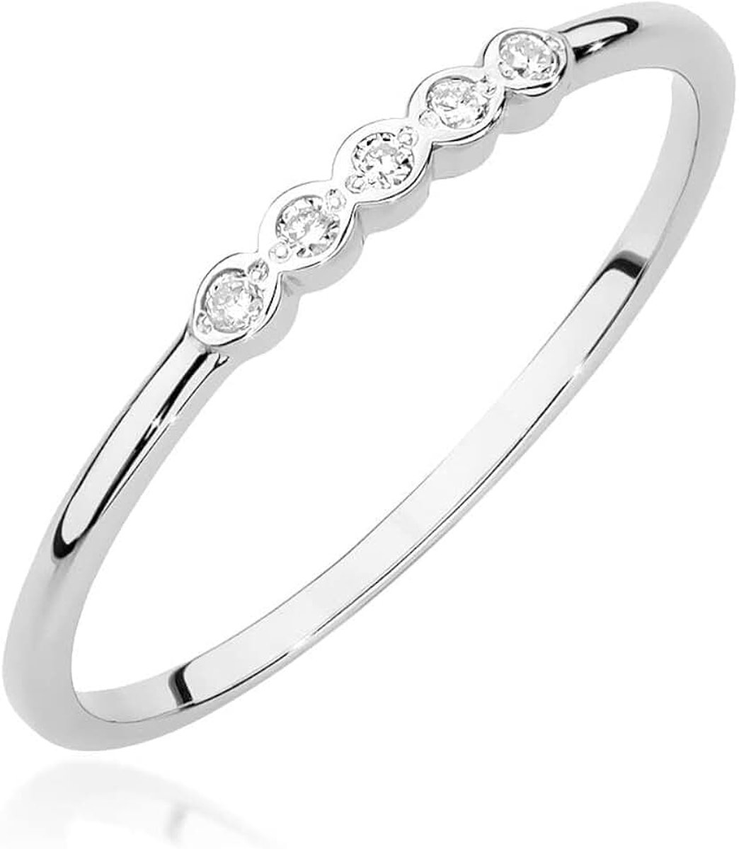 585 14k goud natuurlijke echte diamanten briljant, 48 (15.3), 585 kg, Diamant