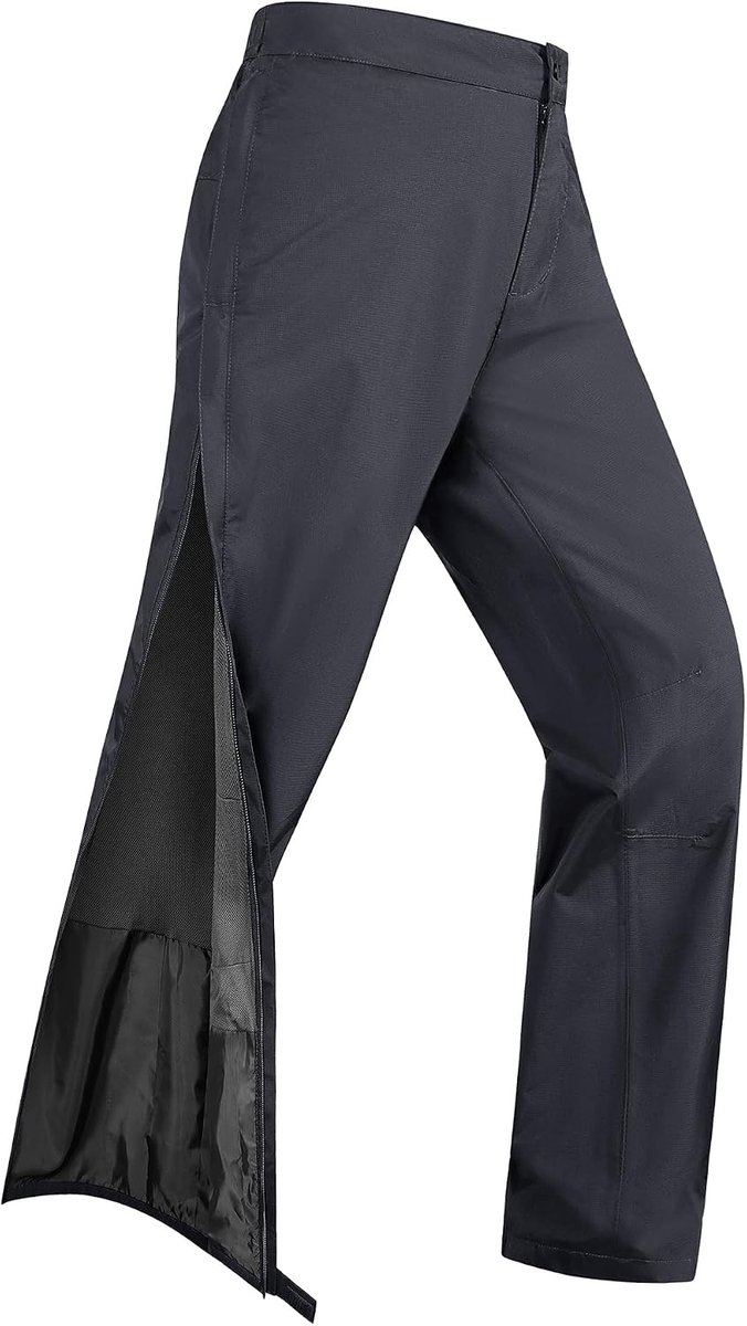 33,000ft Regenbroek voor dames, waterdicht, volledige ritssluiting, wandelbroek, ademende fietsbroek, winddicht, outdoorbroek met zakken