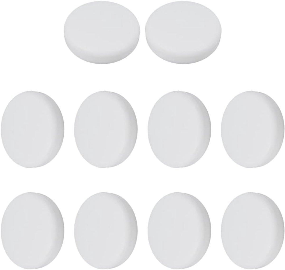 10 Stks Witte Knop Cover Snap On Universele Zachte Siliconen Afneembare Ronde Precisie Rubber Protector Decoratieve Tegen Gaten Vervanging Naaien Knoppen Covers voor Jeans Shirts