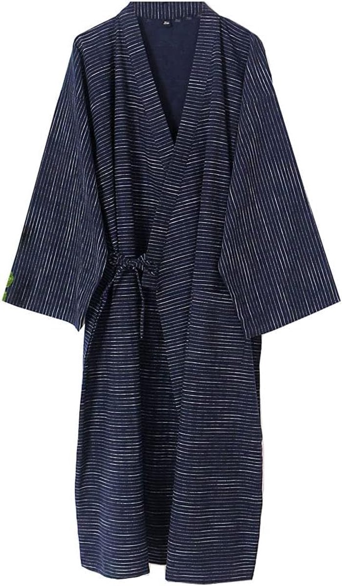 Japanse Kimono Double Gauze Katoenen Gewaad Plus Size Zen Kleding Taoïstische Kleding ROBE