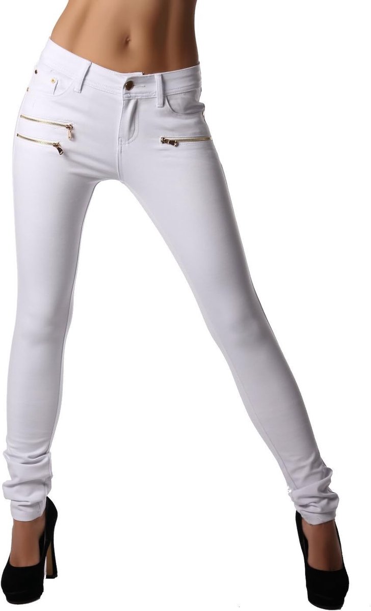 Age Damesbroek Jegging Legging Zipper stijlvol H086
