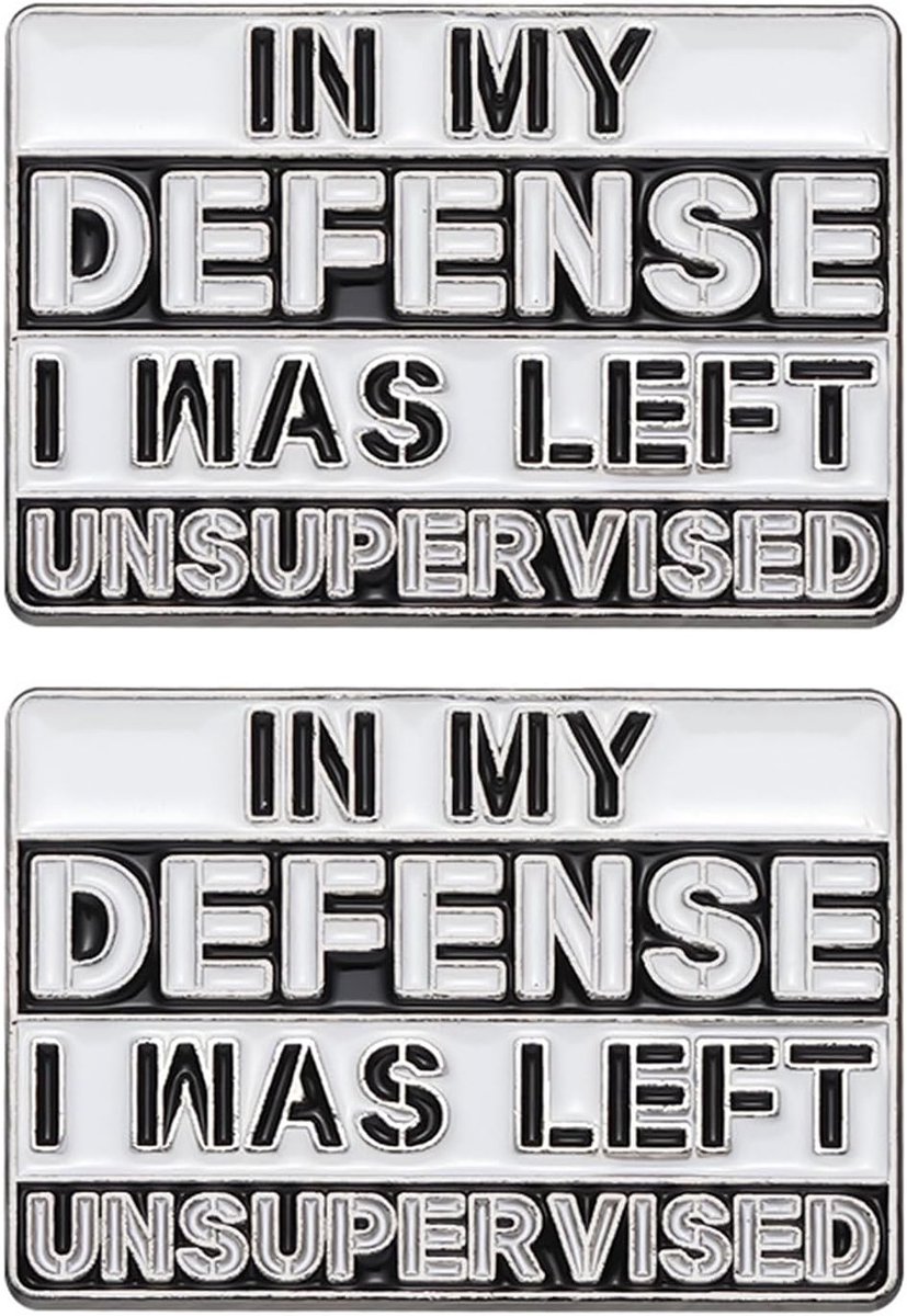 Broches, metalen broches, letterbroches, decoratieve broches, grappige broches, Eén maat