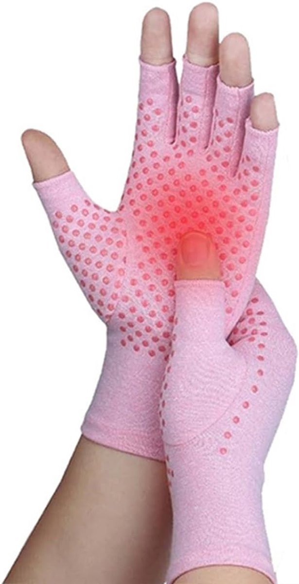 Handschoenen Compressiehandschoenen artrose handschoenen artritis halve vinger handschoenen antislip fietshandschoenen sporthandschoenen voor mannen vrouwen hardlopen fietsen klimmen