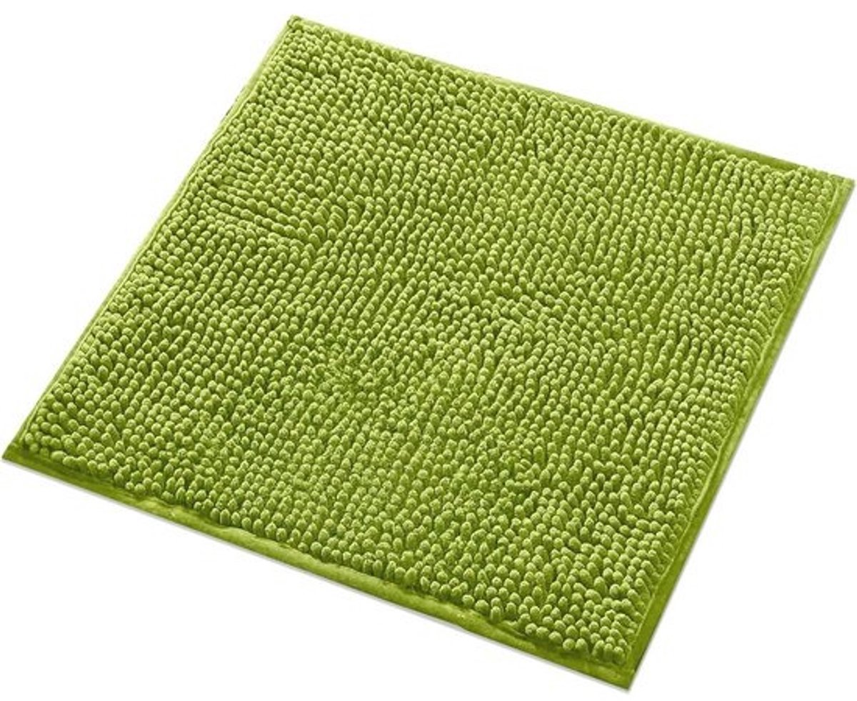 Antislip Badmat Groen - Wasbaar en Ideaal voor Badkamer en Toilet - 45x45cm