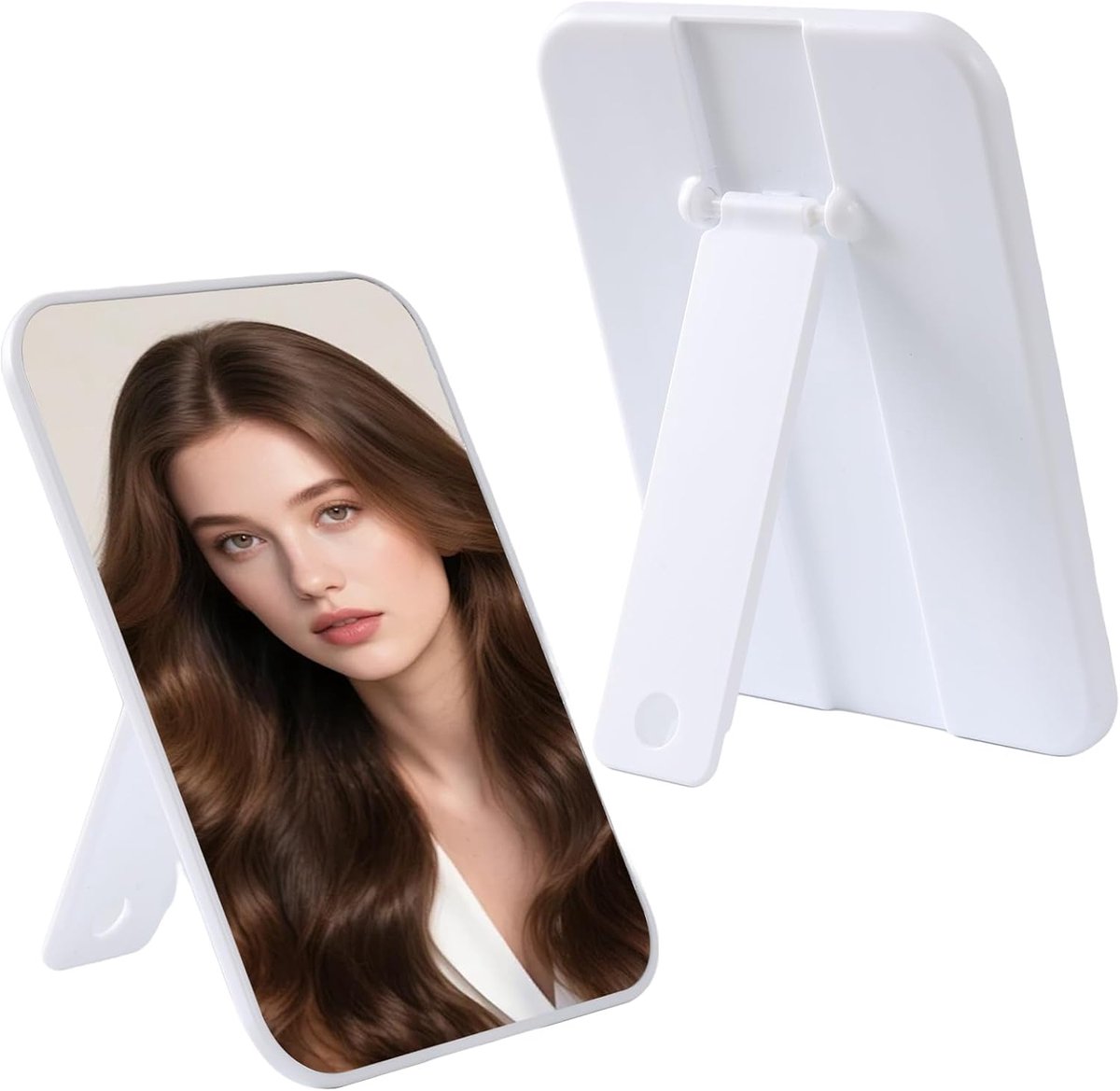 Make-up spiegel (2 stuks - wit)