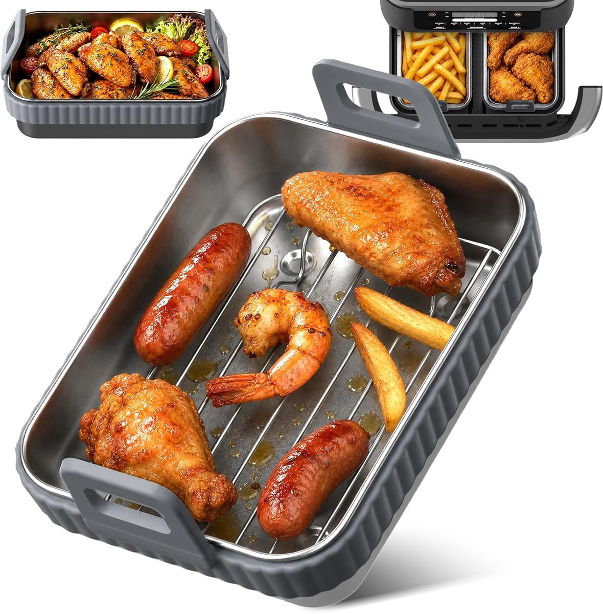 Airfryer ovenschaal voor Ninja AF400EU/AF500EU/SL400EU & COSORI