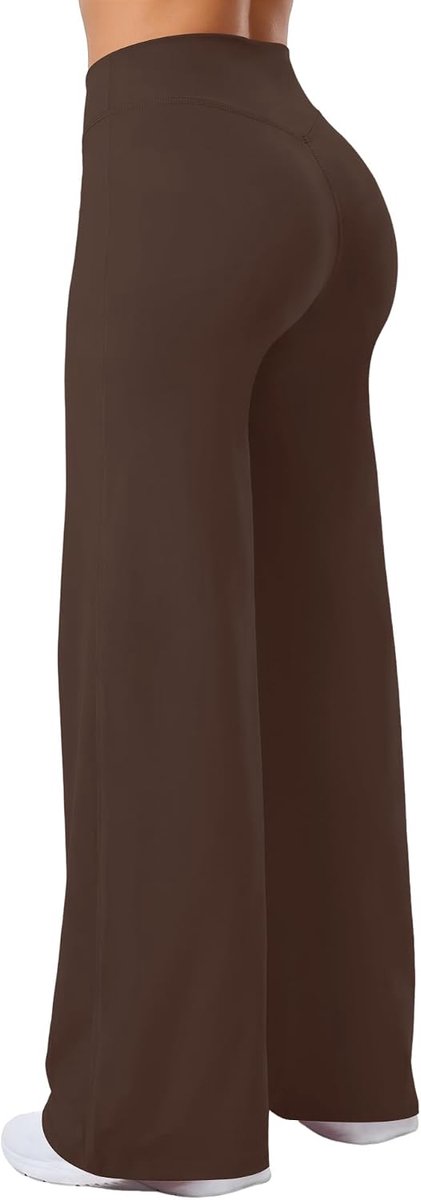 Rechte legging voor dames, hoge taille, uitlopende yogabroek, scrunch, ondoorzichtig, buikcontrole, uitlopende broek, sportbroek voor gym, yoga