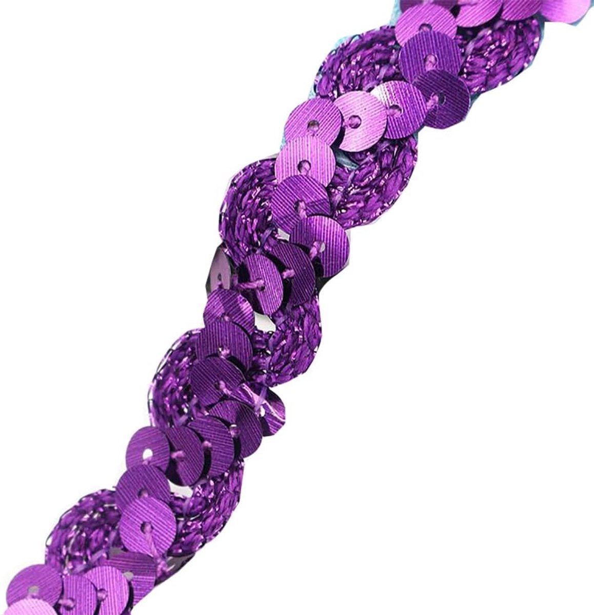 4,5 m x 15 mm S-golfvorm glitterrand van pailletten trim banden glanzend gevlochten sierlint paillettenband decoratieve paillettenbeslag stof pailletten platte bekleding om op te naaien