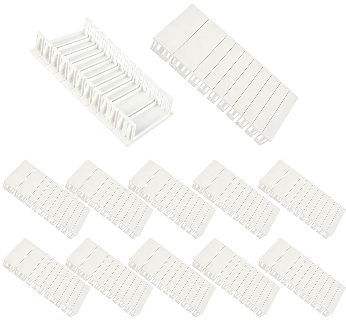 12 afdekstrips voor verdeeldoos, modulaire vakken