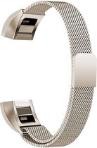 Fitbit Alta (HR) Luxe Milanees bandje | Champagne Goud / Gold| Premium kwaliteit | Size: S | RVS |TrendParts