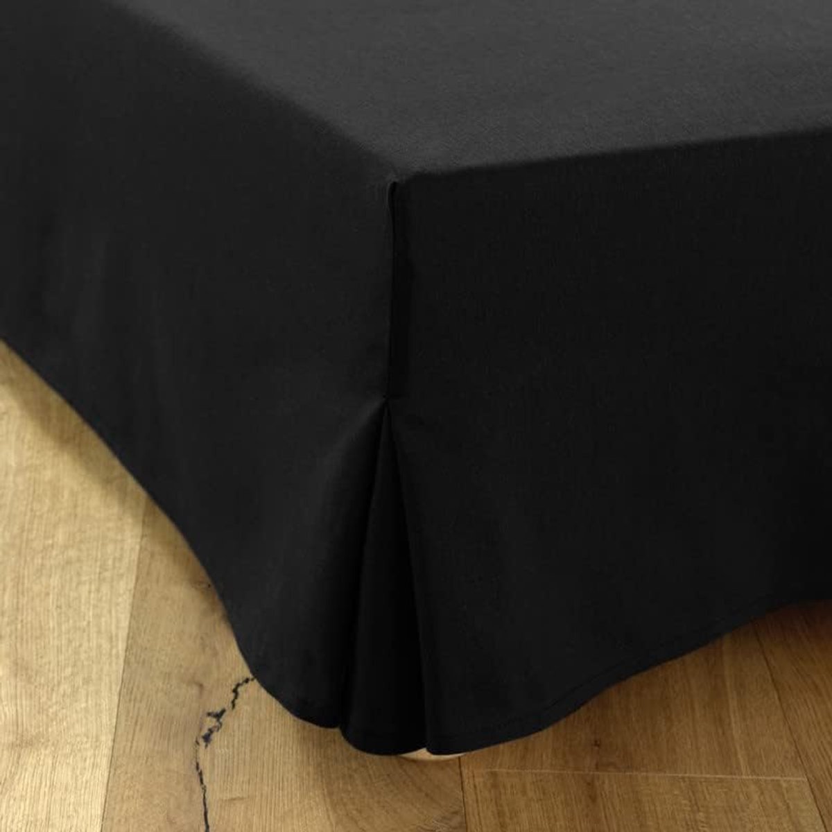 Bedrok 135x190 Zwart | 4 Zijden met een Hoogte van 30 cm | Gemaakt in Europa