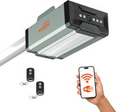 Boxer 5000 premium garagedeuropener met Wi-Fi, digitale display en 2 afstandsbedieningen.