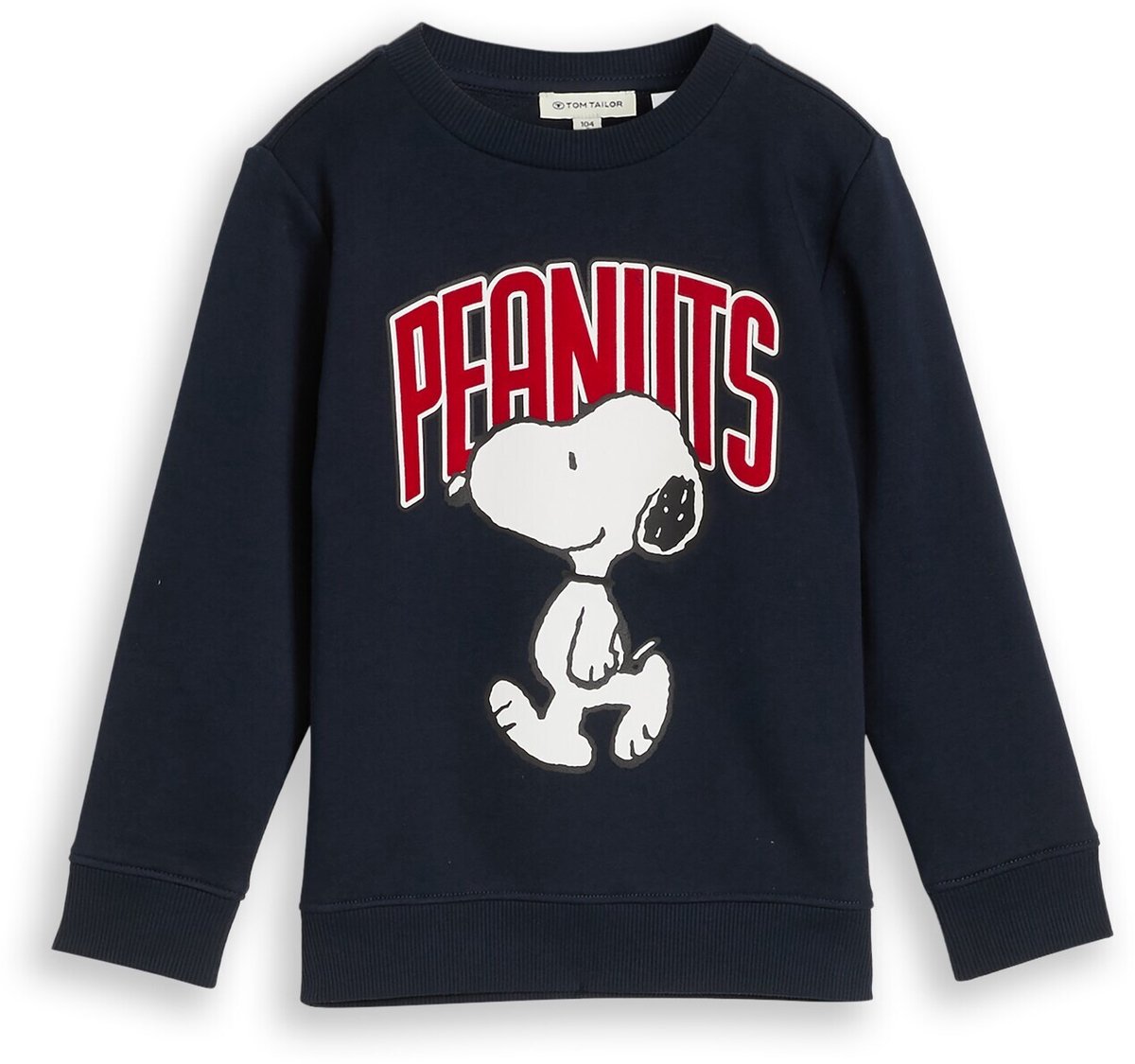 Tom Tailor - Sweatshirt met Snoopy-print - Maat 92/98 - sky captain blue