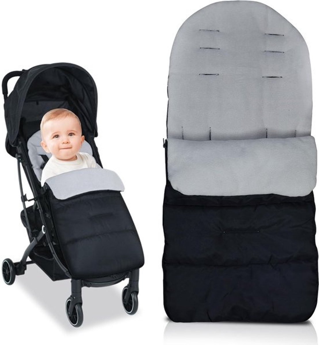 Winterse Voetenzak voor Buggy en Kinderwagen - Waterdicht, Winddicht en Universeel, Geschikt voor de meeste Kinderwagens, Comfortabel en Warm voor Baby's
