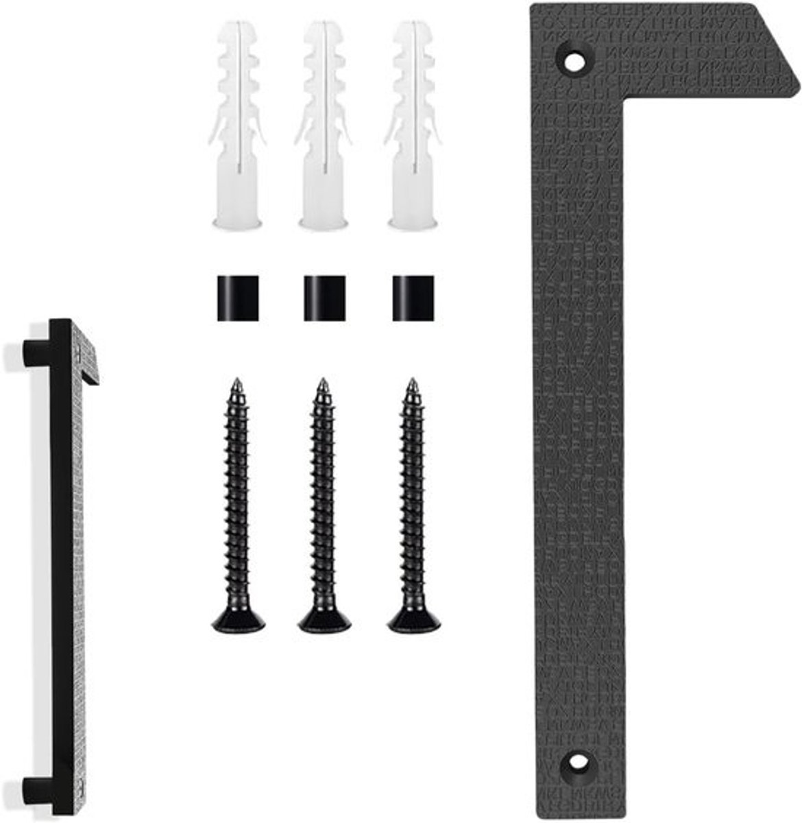 Huisnummers - 25 cm hoog - Modern - zwart plastic - Drijvend ontwerp - Zichtbaar vanaf afstand - ShopVlot