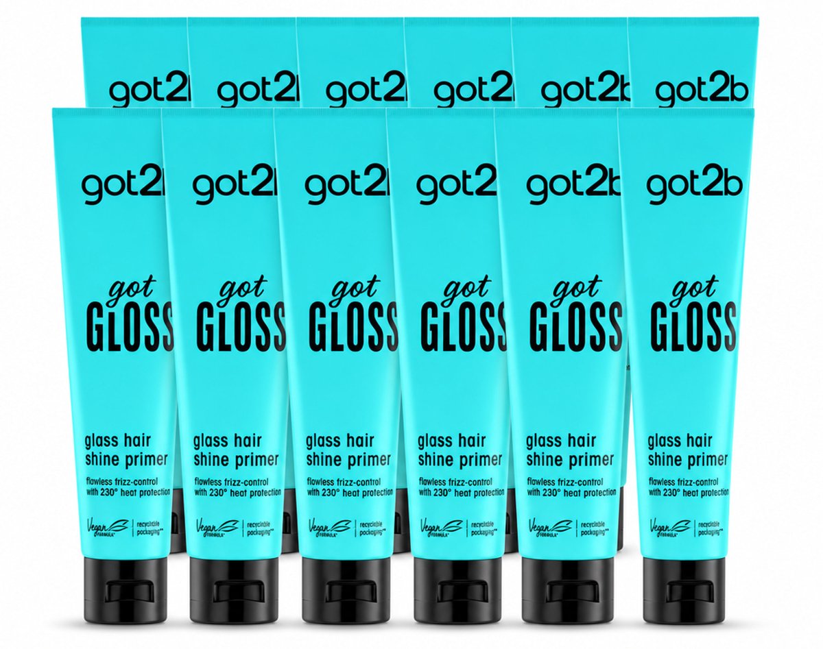 12 x Got2B - Haarprimer - Got Gloss - 150 ml - Voordeelverpakking - 12 stuks
