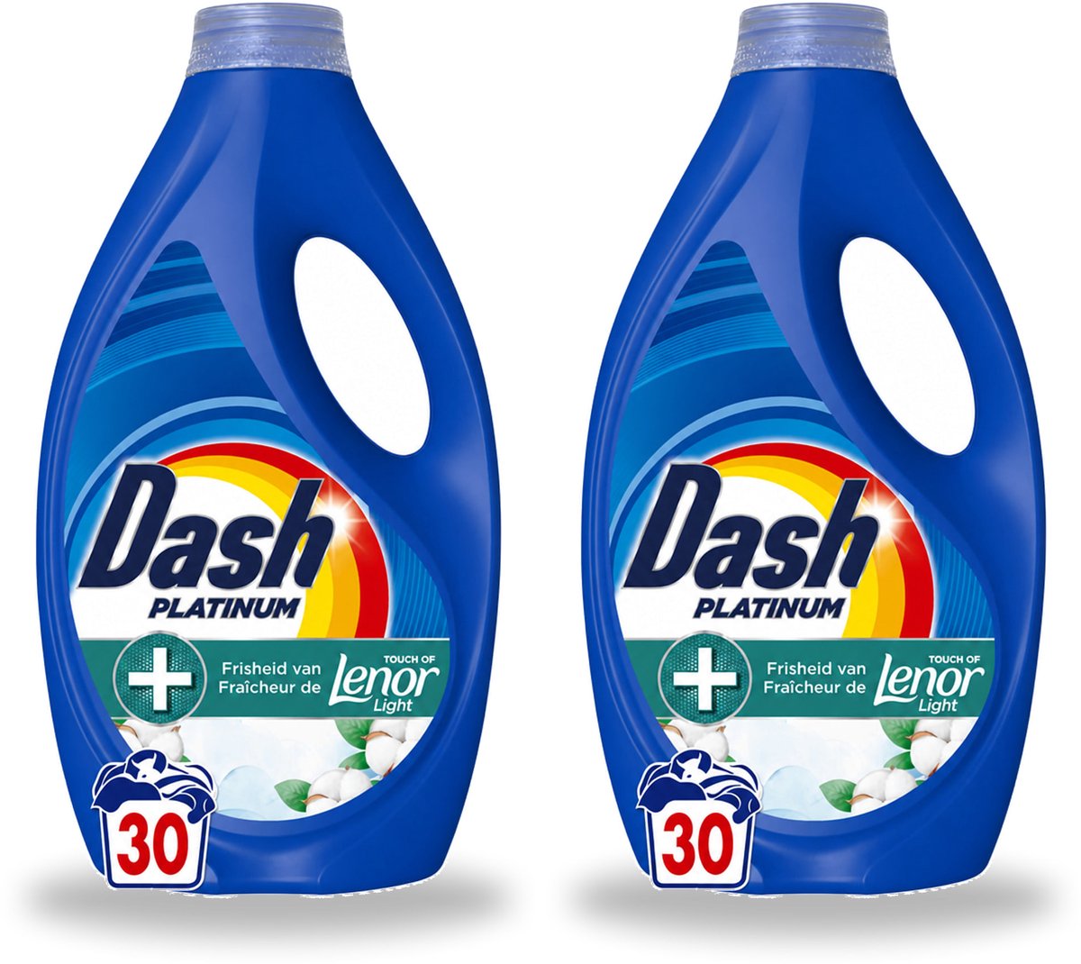 2 x Dash – Wasmiddel – Katoen Fris – 1350 ml - Bulkverpakking - 2 stuks