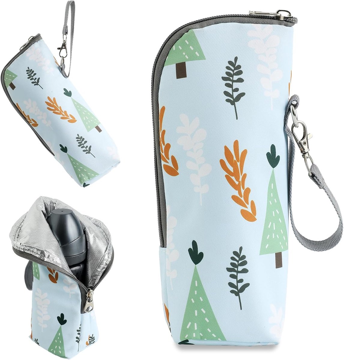Draagbare Thermo Tas - Melkfles Warmhouder - Melkfles Tas - Compact - Geschikt voor Uitstapjes en Reizen - 22×8×7cm