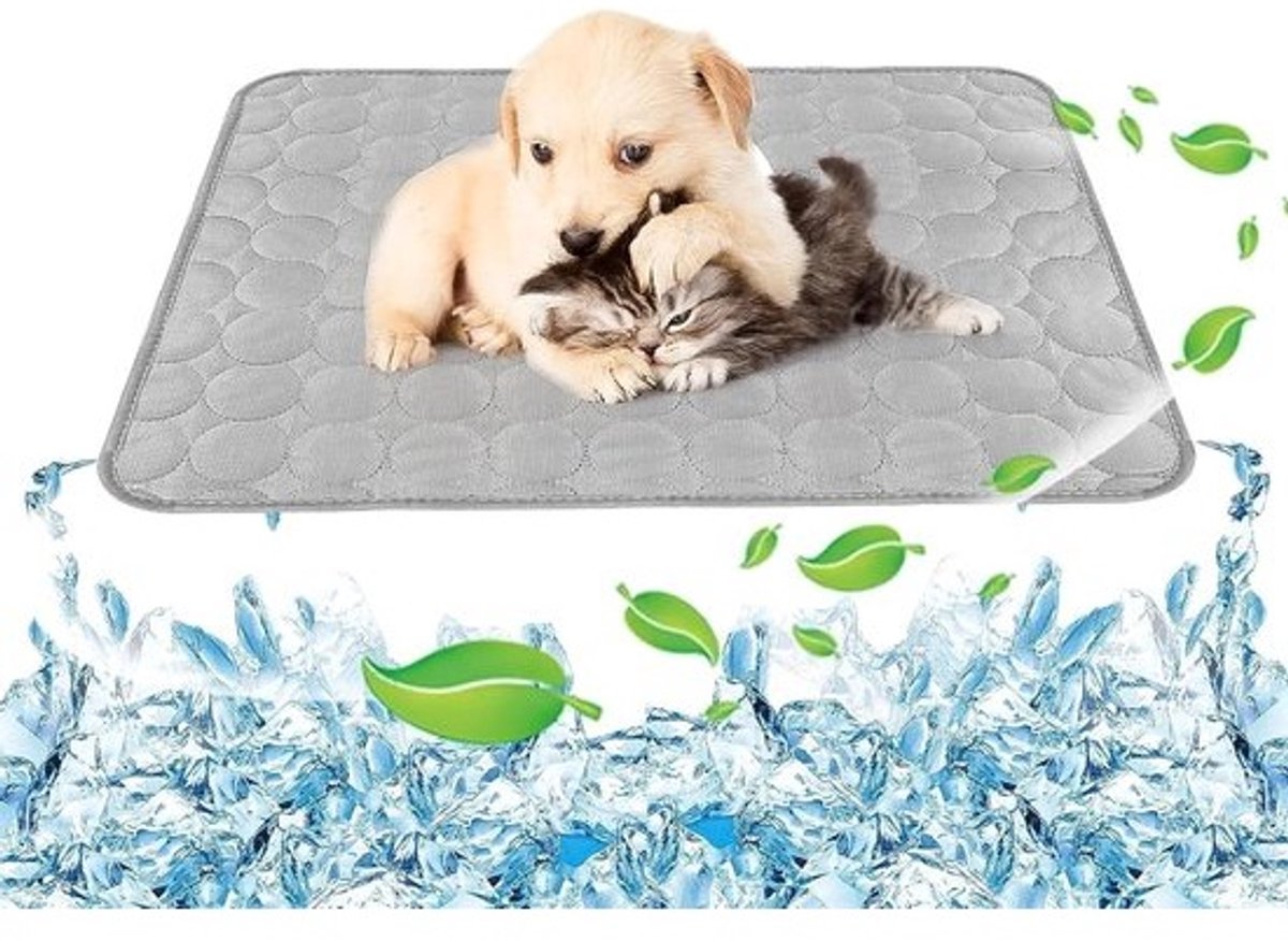 Koelmat voor Honden en Katten, 100 x 70 cm, Ademend en Duurzaam, Ideaal voor Zomergebruik, Verkoeling voor Huisdieren