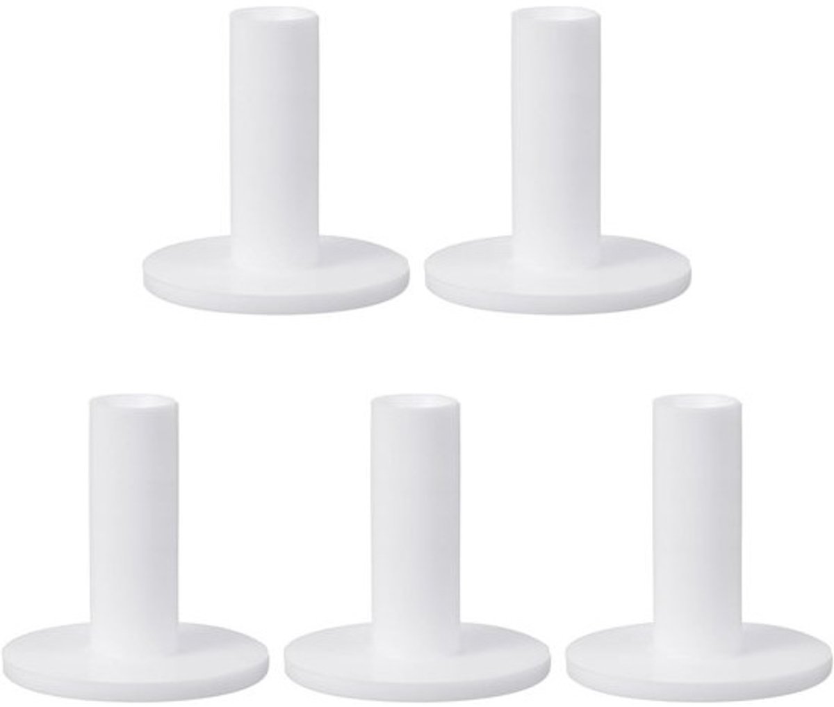 2.6 Inch Rubber Golf Tees - 5 Pack Hoge Trainings Tees voor Driving Range en Indoor Oefeningen, Stabiele Balhouder voor Golfspel