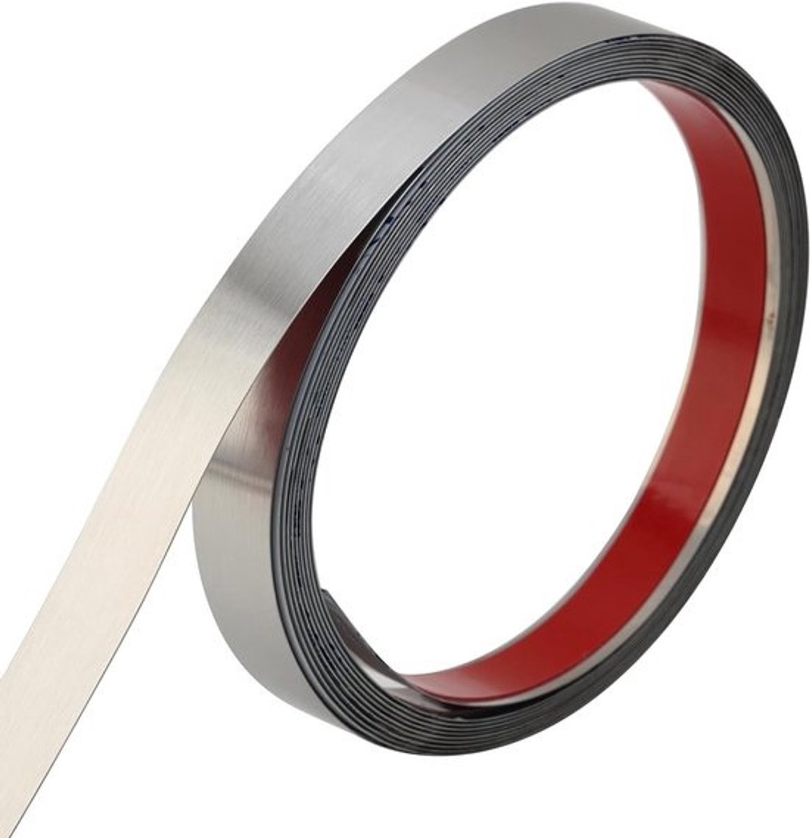 Flexibele zelfklevende metalen hoekstrip voor wandafwerking - 5 m x 2 cm voor plafonds en spiegels