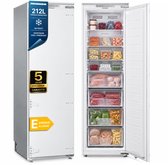 Heinner HFF-BIM212NFCE++ Inbouw Vrieskast – 212 L – No Frost – Convertible (Koelkast/Vriezer) – Elektronische Bediening – Deuralarm – Wit – 5 Jaar Garantie