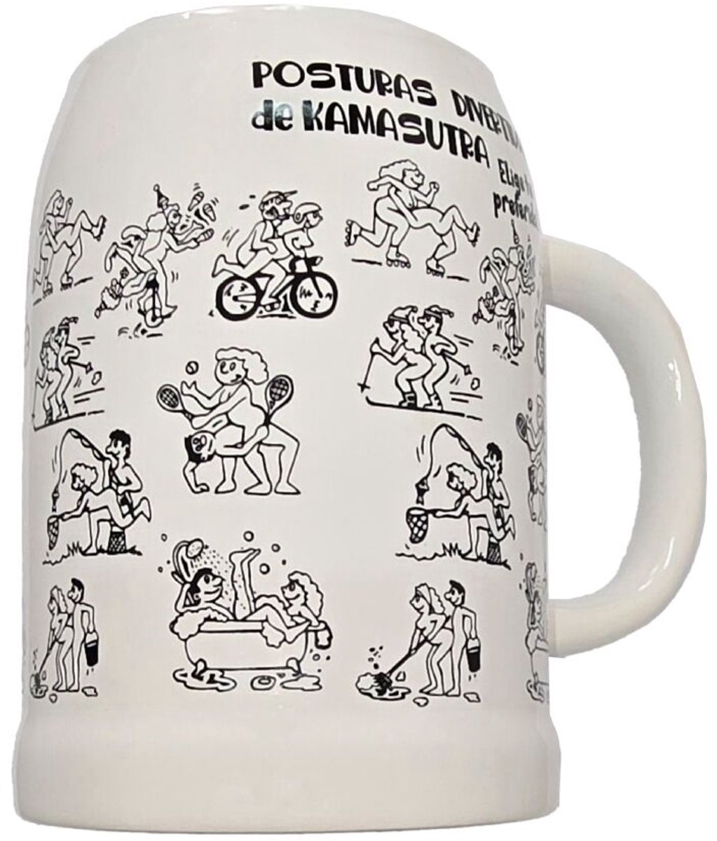 Kamasutra Beer Pitcher Keramische Mok