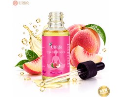 Yoni URlife Olie Perzik – Vaginale Olie & Oil – Intieme Verzorging Vrouw – pH-Neutraal, 100% Natuurlijk – Hydraterend, Verzachtend & Comfortabel