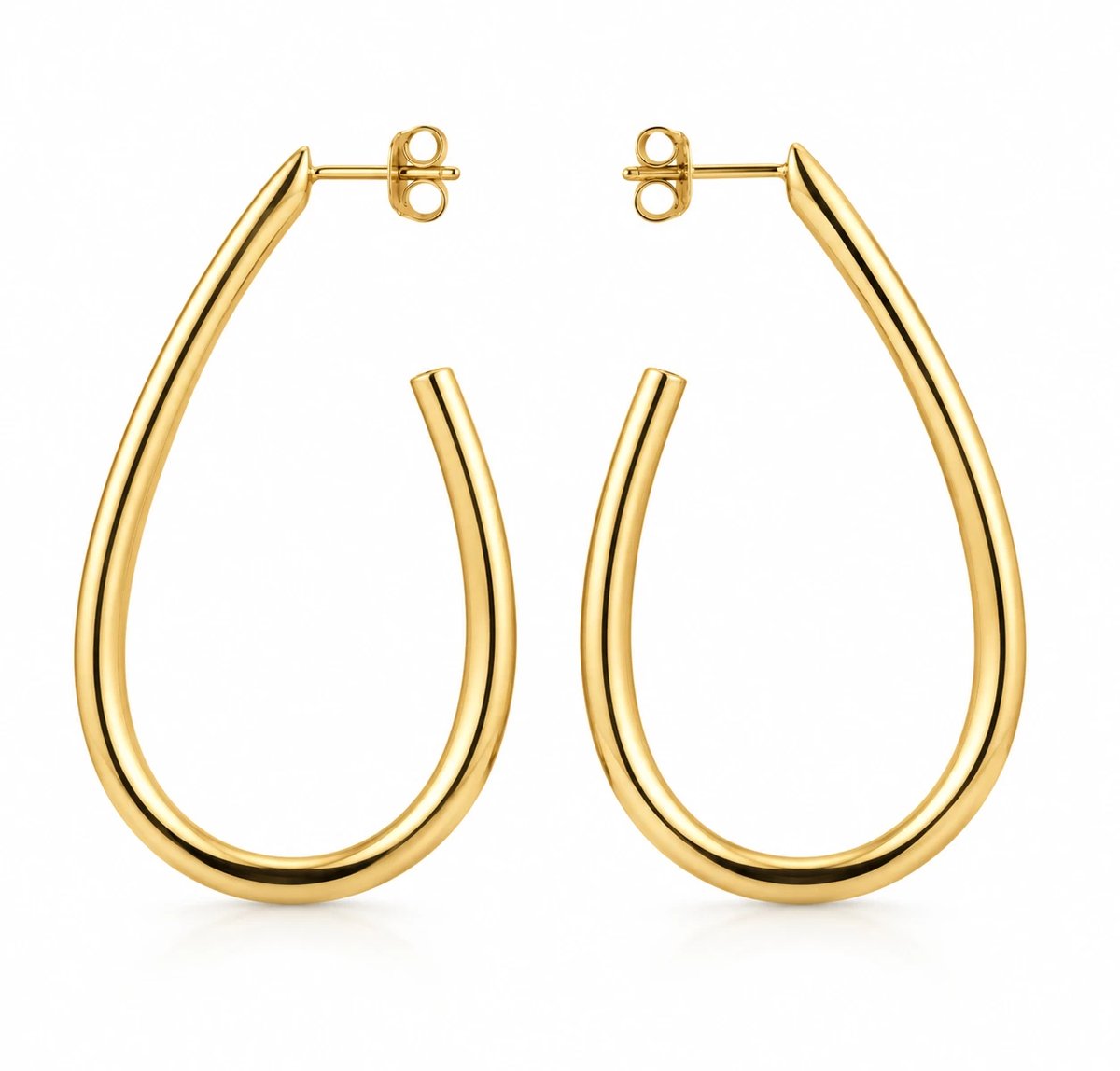 Oorsteker druppel/goldplated