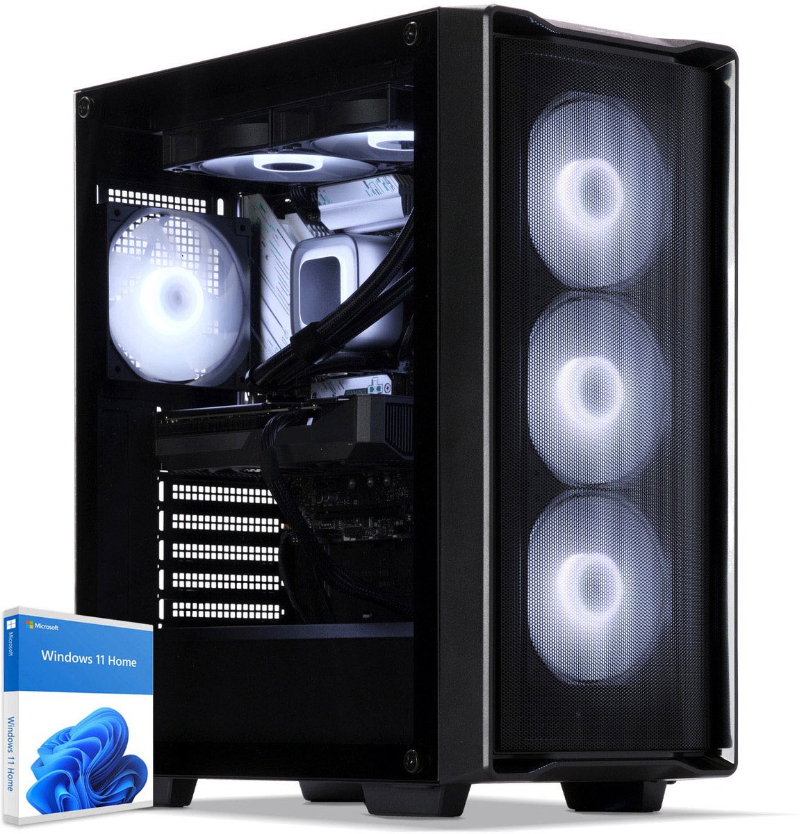 Sedatech Advanced Gaming PC Waterkoeling Compact • AMD Ryzen 7 5700X 8x 3.4GHz • Geforce RTX5060Ti • 32Gb RAM • 1Tb SSD M.2 • WiFi • Windows 11 • Desktop computer